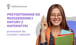 Uśmiechnięta dziewczyna z zeszytami i skrzyżowanymi palcami, symbolizująca przygotowanie do matury.